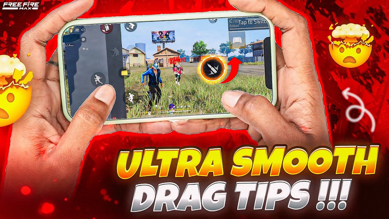 ULTRA SMOOTH DRAG TIPS WITH HANDCAM 🤯🔥 - DRAG HEADSHOT - TELUGU