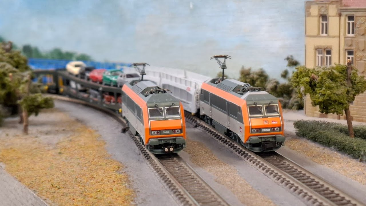 Trenes escala N. La "Sybic" BB26000 SNCF de Fleischmann