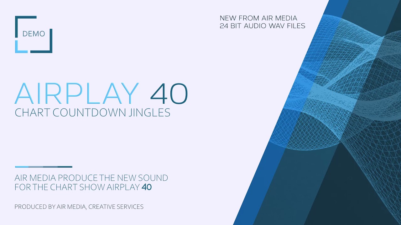 RADIO CHART JINGLES AIRPLAY 40 COUNTDOWN RADIO IMAGING ROYALTY FREE INTRO