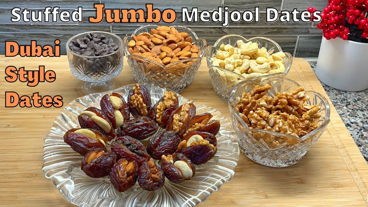 Stuffed Jumbo King Medjool Dates | Iftar Dates Dubai Style | Iftar Special Recipes | Healthy Snacks