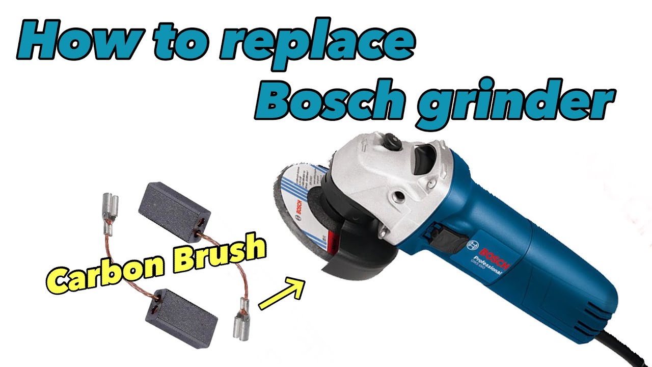 How to replace the Bosch grinder carbon brush#diy #how
