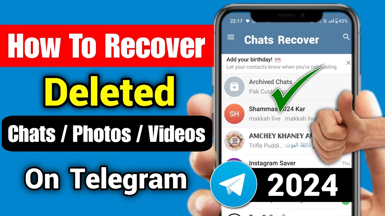 How To Recover Deleted Telegram Message, Chats, Pictures and Videos | 2024