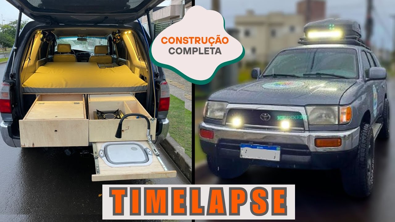 3 SEMANAS TRANSFORMANDO UM CARRO EM MOTORHOME (TIMELAPSE) - Ep3 da Hilux SW4 #diy
