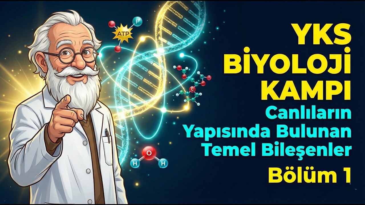 YKS BİYOLOJİ KAMPI - Canlıların Yapısında Bulunan Temel Bileşenler - Bölüm 1 - @Dr.BiyoKimya