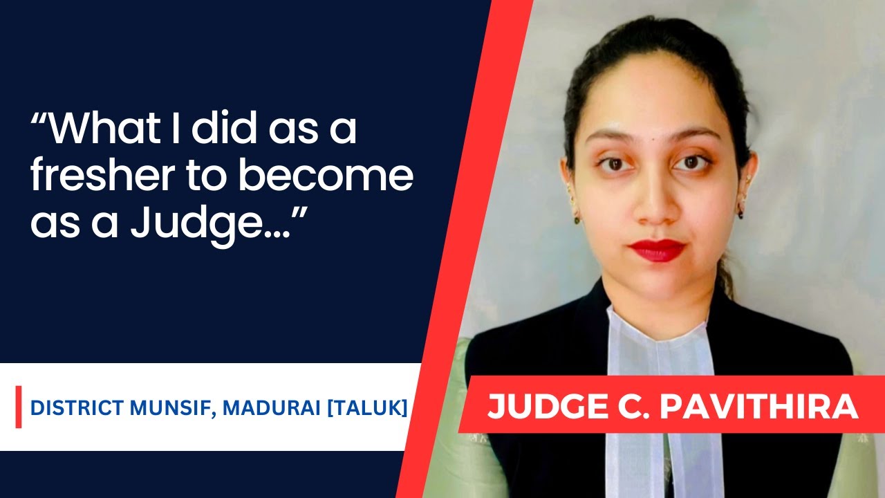 Tips to clear Civil Judge Exam | Judge Pavithira - District Munsif Madurai (Taluk )