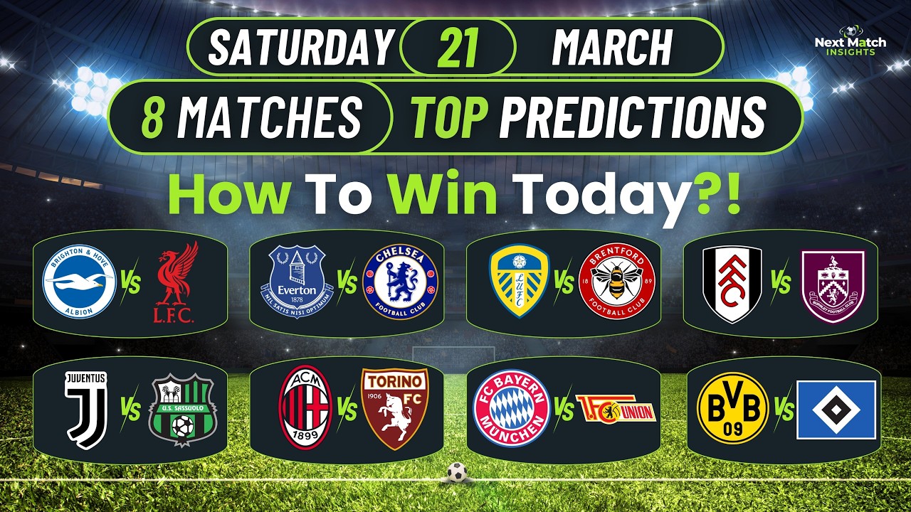 Today's Matches Predictions ⚽| Liverpool, Chelsea, Fulham, Juventus & Bayern | How to WIN?! 💰🔥