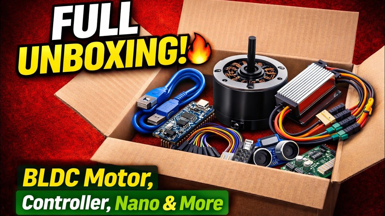 Electronics Unboxing in Hindi 🔥 | BLDC Motor, ESC, Arduino Nano | Electrick Xpert