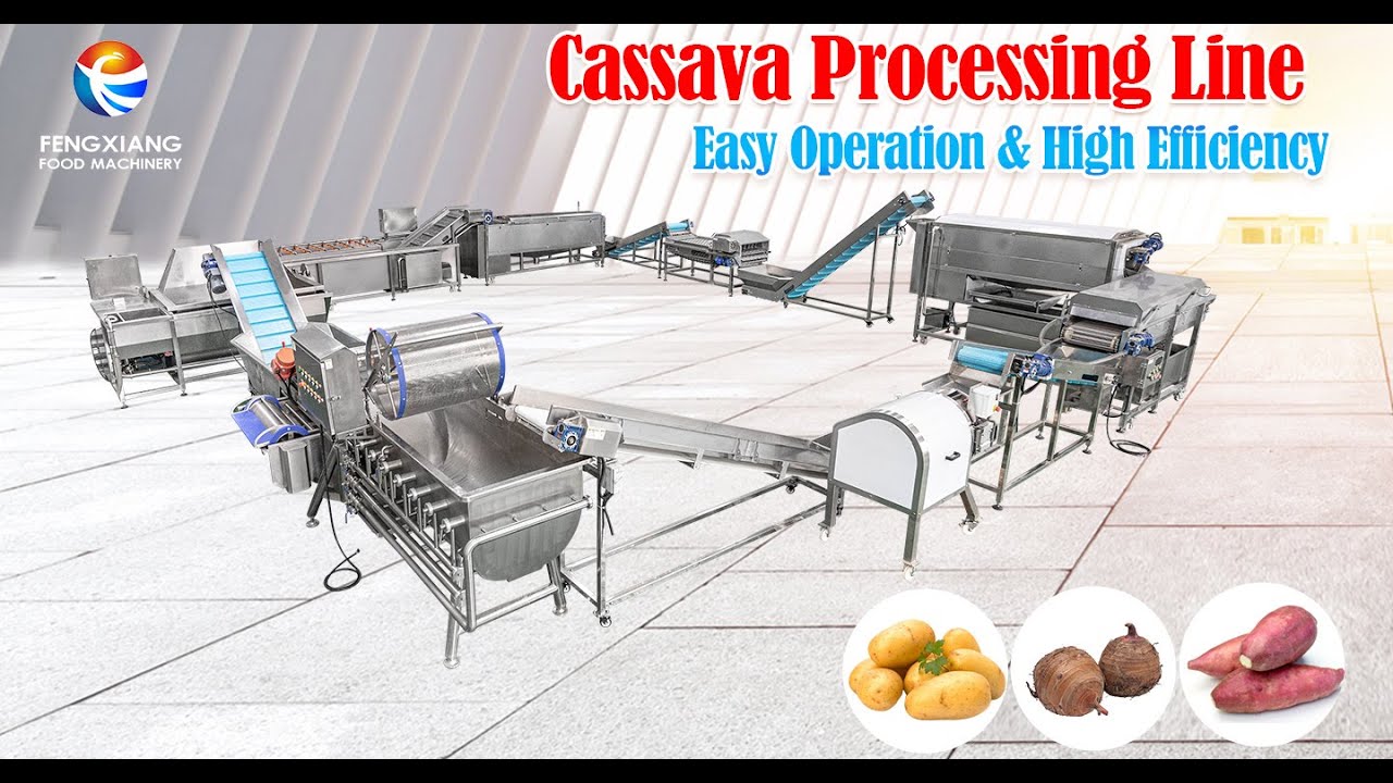 Cassava production line, processing machine line