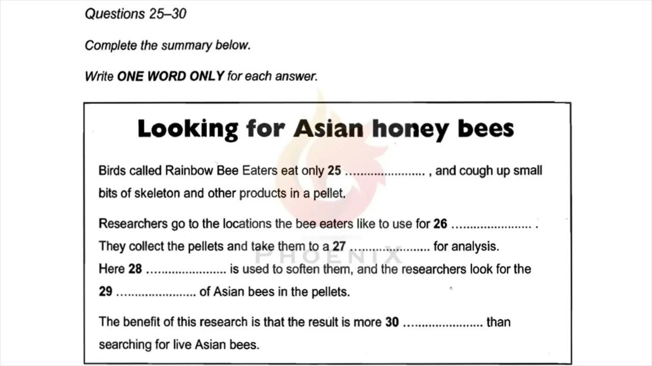 Honeybees in Australia | Looking for Asian honeybees | IELTS LISTENING TEST | SECTION-3