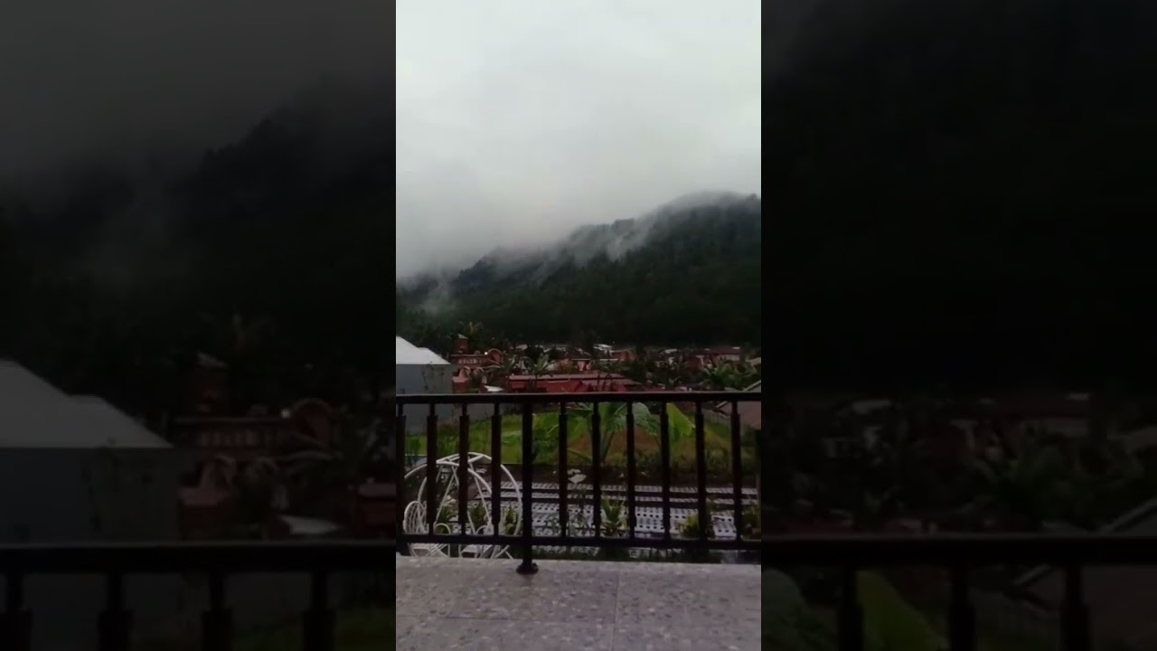 view of the Mount Lawu villa, Central Java Indonesia