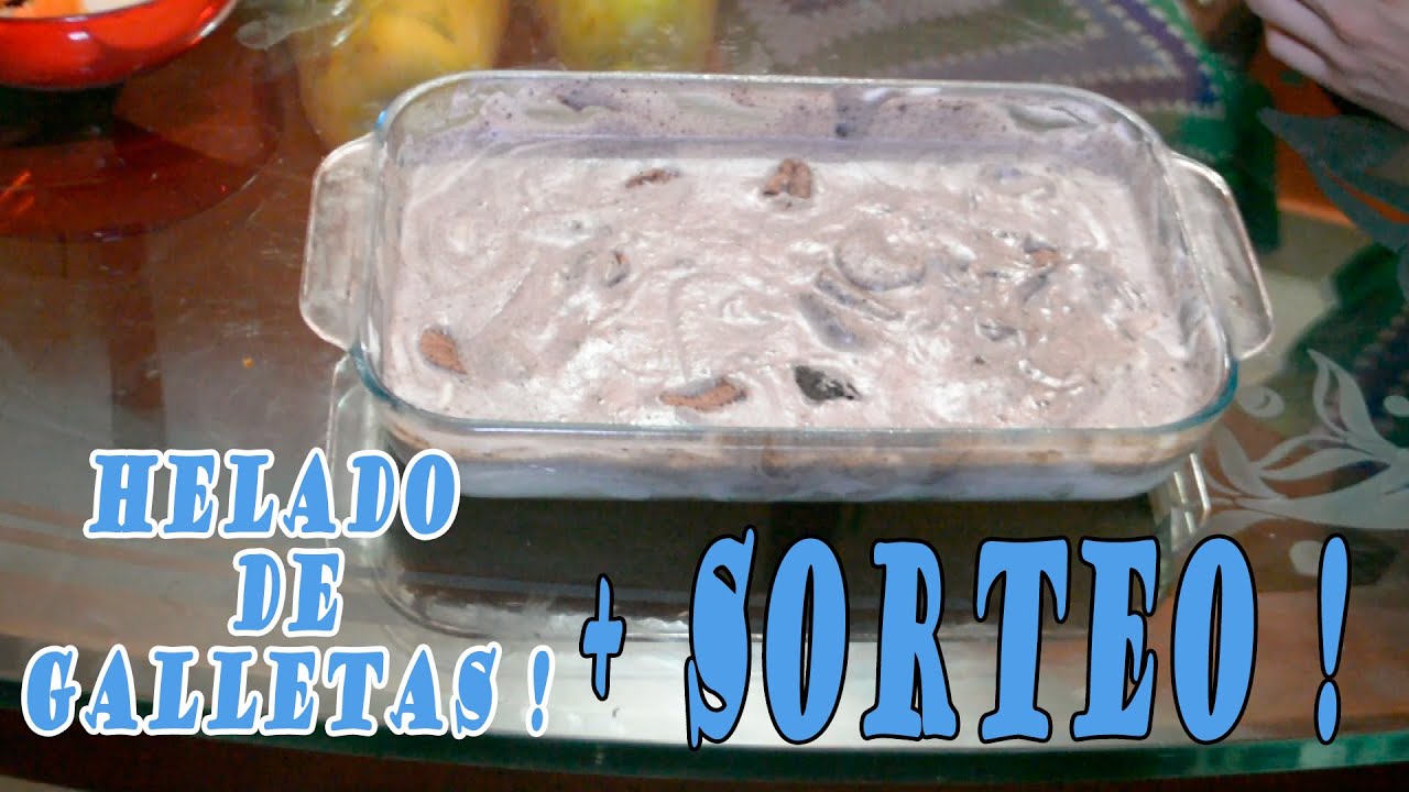 HELADO DE GALLETAS //RECETA FÁCIL + SORTEO!!