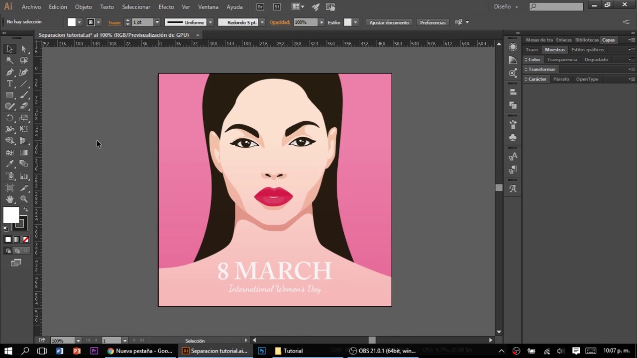 Separación de color CMYK para impresión