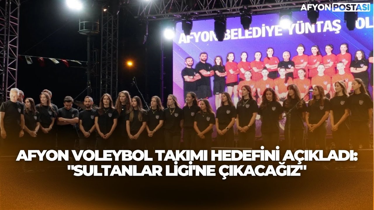 Afyon Voleybol Takımı Hedefini Açıkladı: 