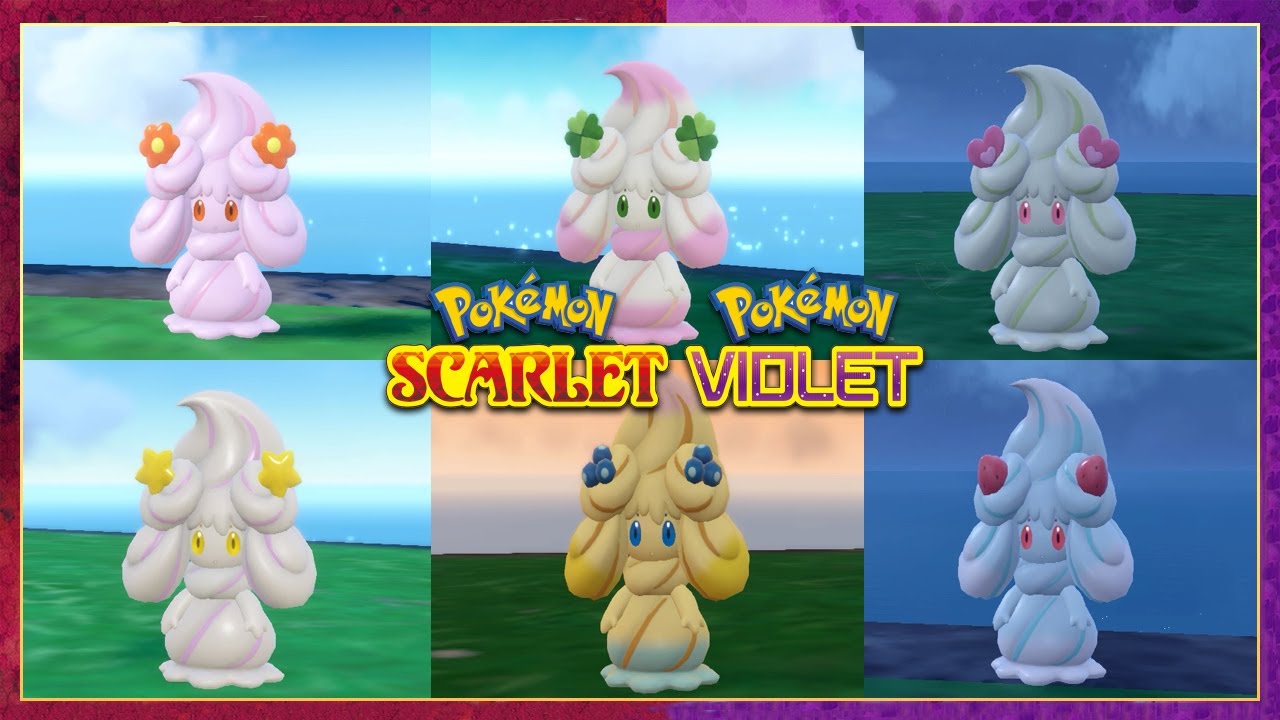 Pokemon Scarlet & Violet All Alcremie Forms & Flavors