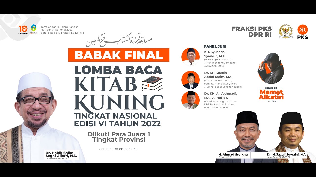 [LIVE] BABAK FINAL LOMBA BACA KITAB KUNING TINGKAT NASIONAL EDISI IV 2022