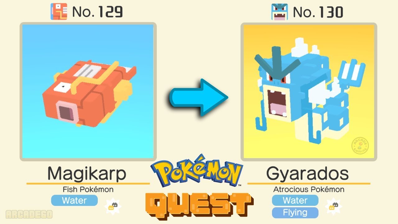Pokémon Quest: Magikarp Evolved Into Gyarados | Pokémon Evolution Tips and Guides