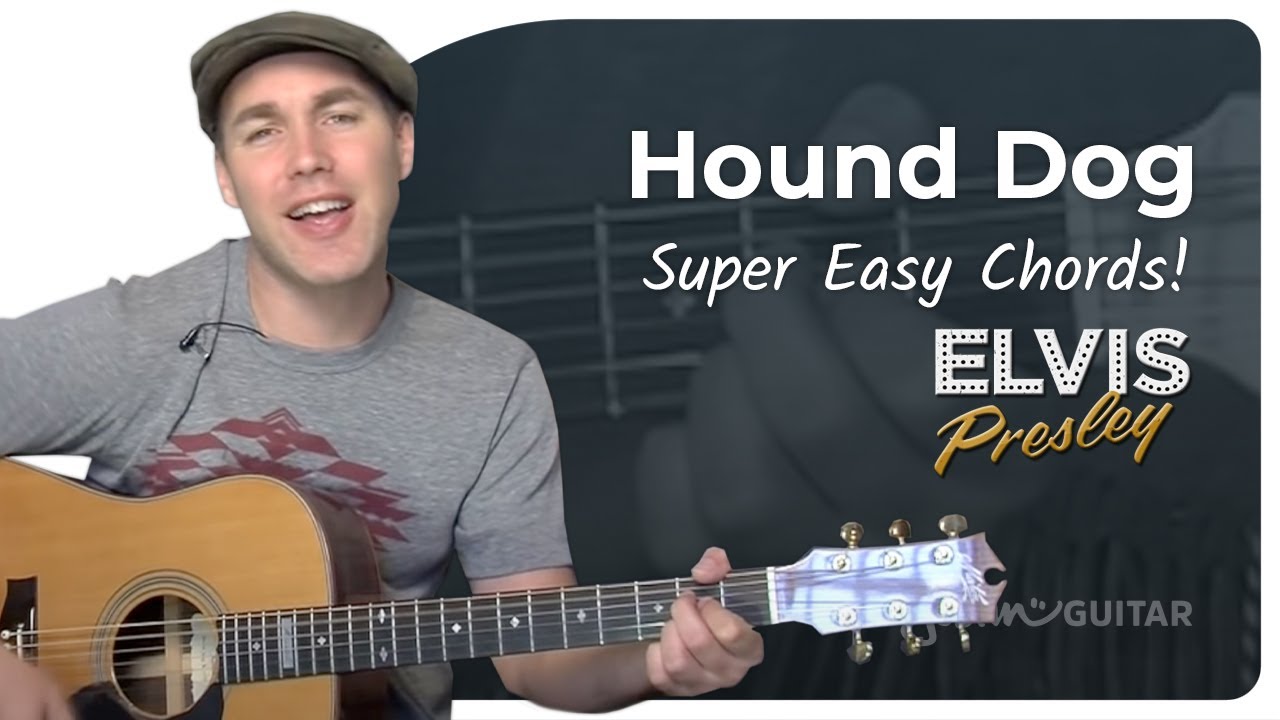 Hound Dog Easy Guitar Lesson | Elvis Presley