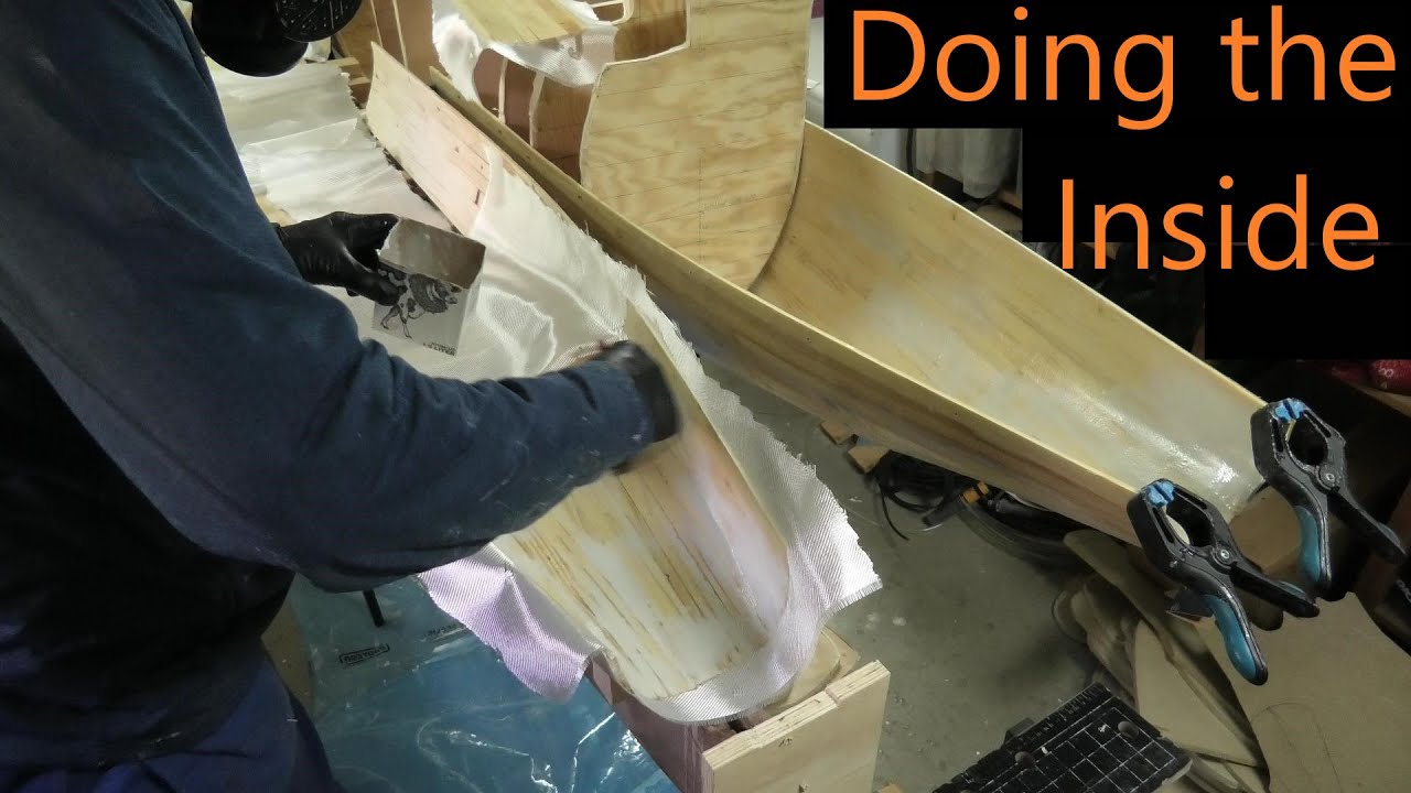 Laminating the inside of my camping catamaran #348