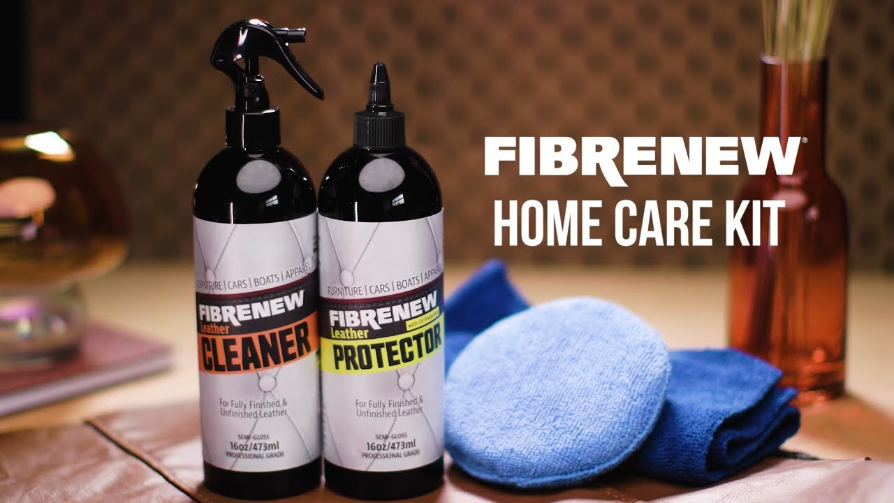Fibrenew's Pro Grade Leather Cleaner + Protector Kit
