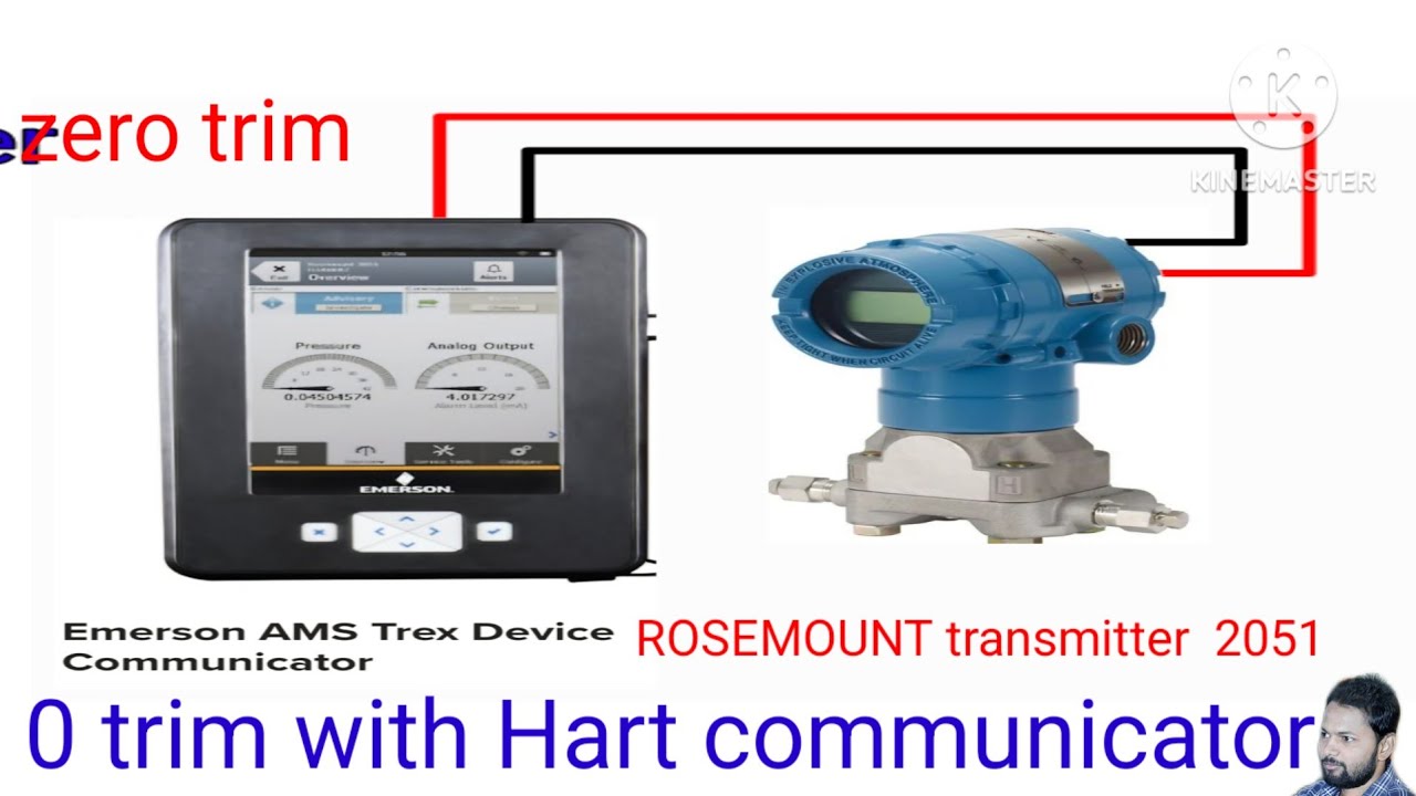 Rosemount transmitter zero trim with Hart communicator