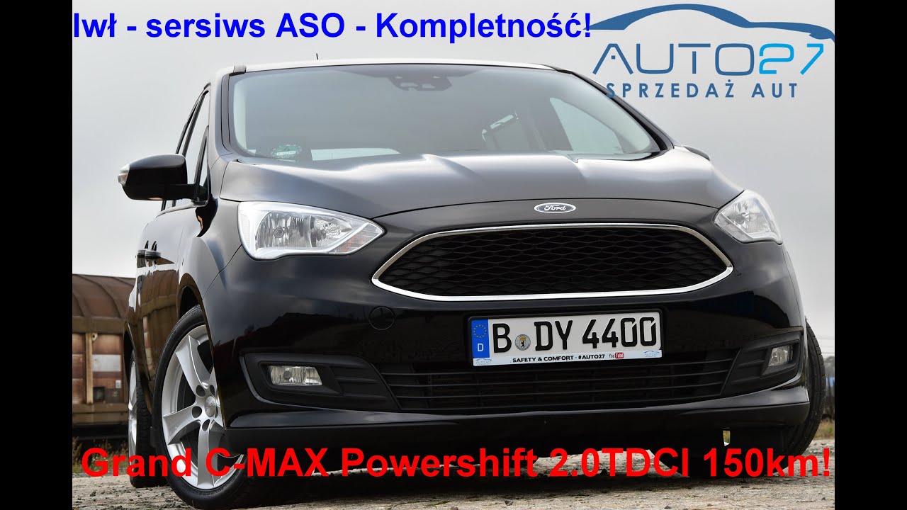 #AUTO27 - SPRZEDANY - TEST - FORD GRAND C-MAX 2.0 TDCI 150KM. Powershift .