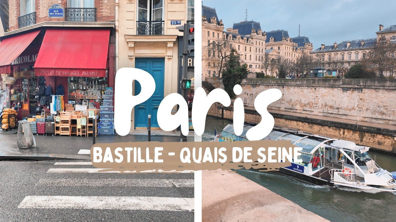 6 February 2026 PARIS walk - Bastille, Quais de Seine, Panthéon - 🤎 POV by a local - 4K real sounds