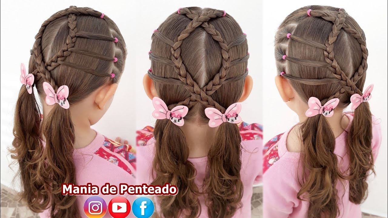 Penteado Infantil Fácil e Rápido | Quick and Easy Hairstyle for Girls