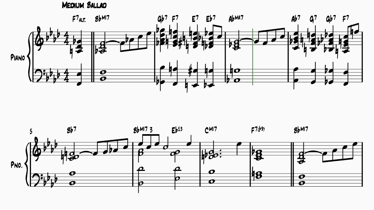 Sophisticated Lady (D. Ellington) - Piano Arrangement