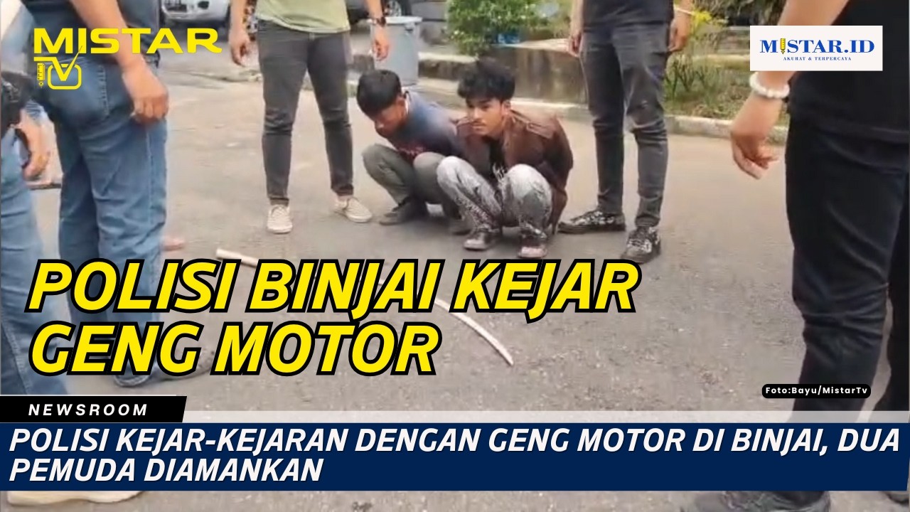 Polisi Kejar-kejaran dengan Geng Motor di Binjai, Dua Pemuda Diamankan
