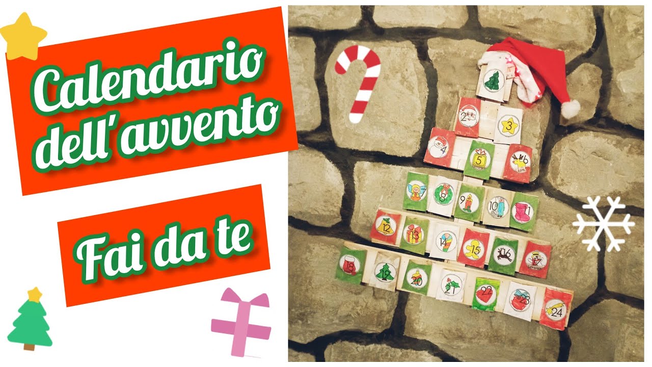 calendario dell'avvento fai da te bimbi