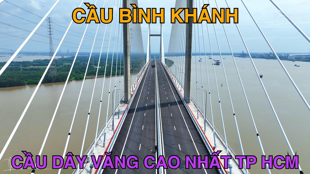 Toàn Cảnh Cầu Bình Khánh Thuộc Cao Tốc Bến Lức - Long Thành Sau Khi Hoàn Thành Quá Đẹp