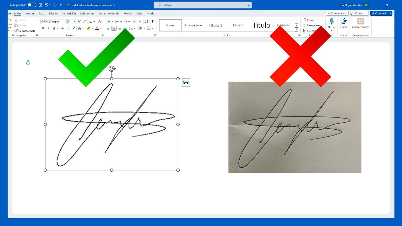 ✔️ Como QUITAR el FONDO a una FIRMA en WORD (Bien Explicado)