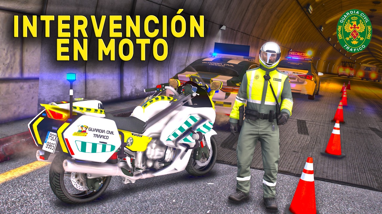 Operativo nocturno con la Guardia Civil en moto | LSPDFR  🚓