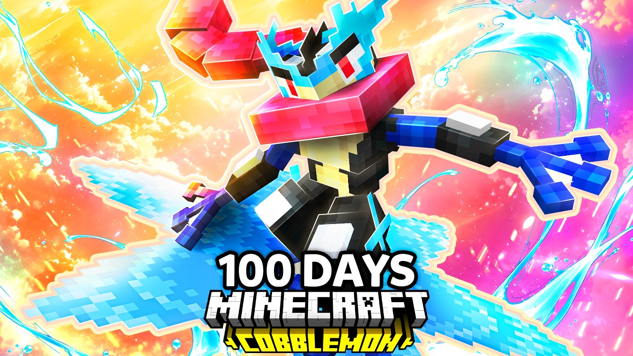 I Spent 100 Days as MEGA STARTER TRAINER Pok&eacute;mon Minecraft VS. my Rival! (Duos Cobblemon)