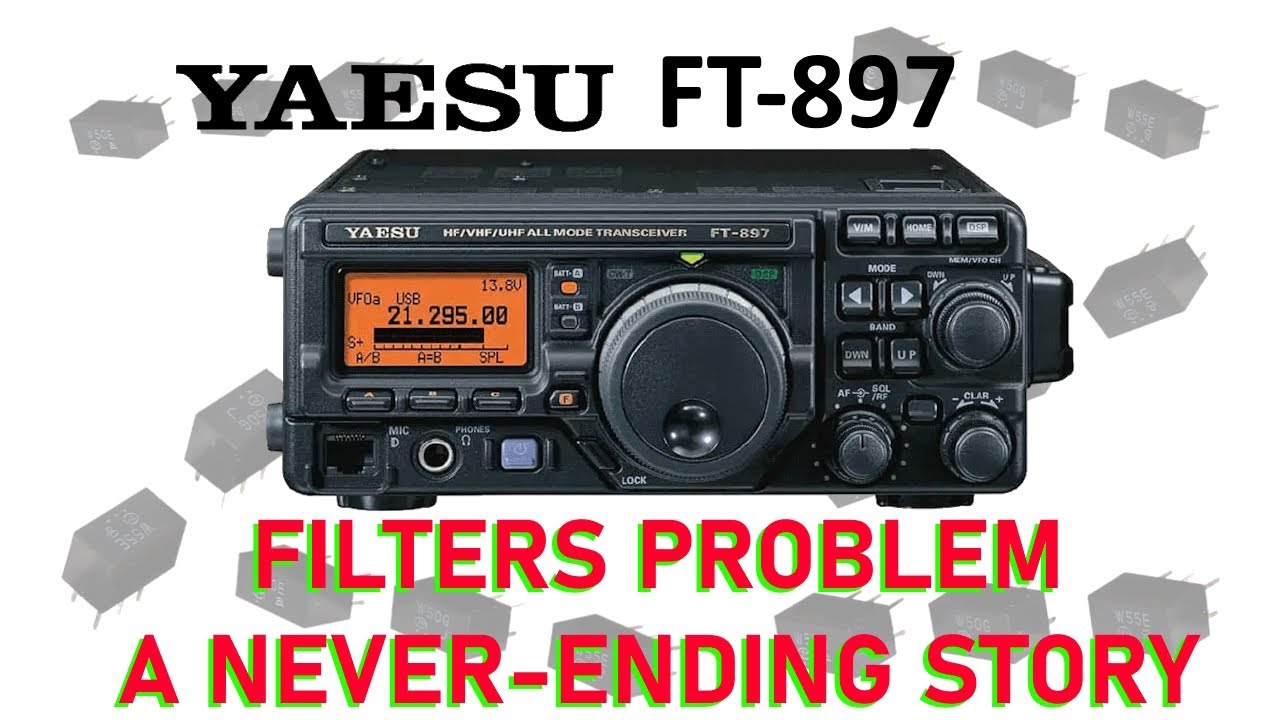 YAESU FT-897 wymian filtrów ceramicznych p.cz.  (Filter replacement)