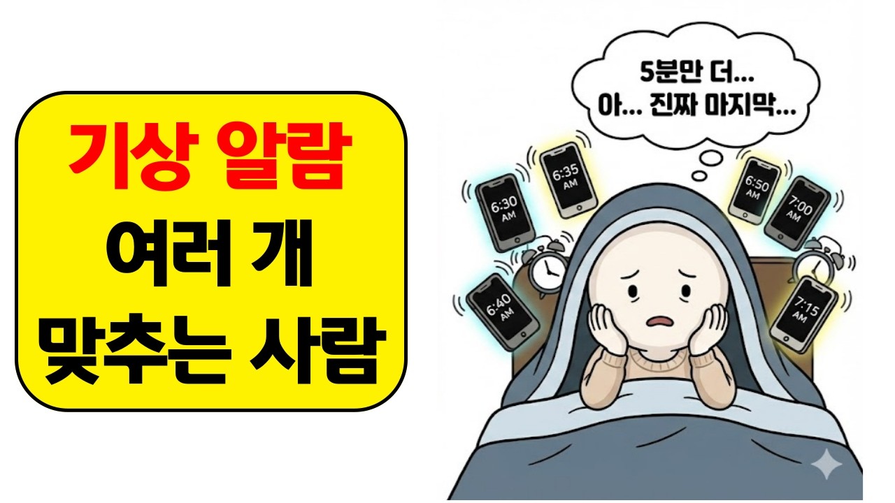 알람 여러개 맞추는 사람 심리 | 나만 그런 게 아니었어??
