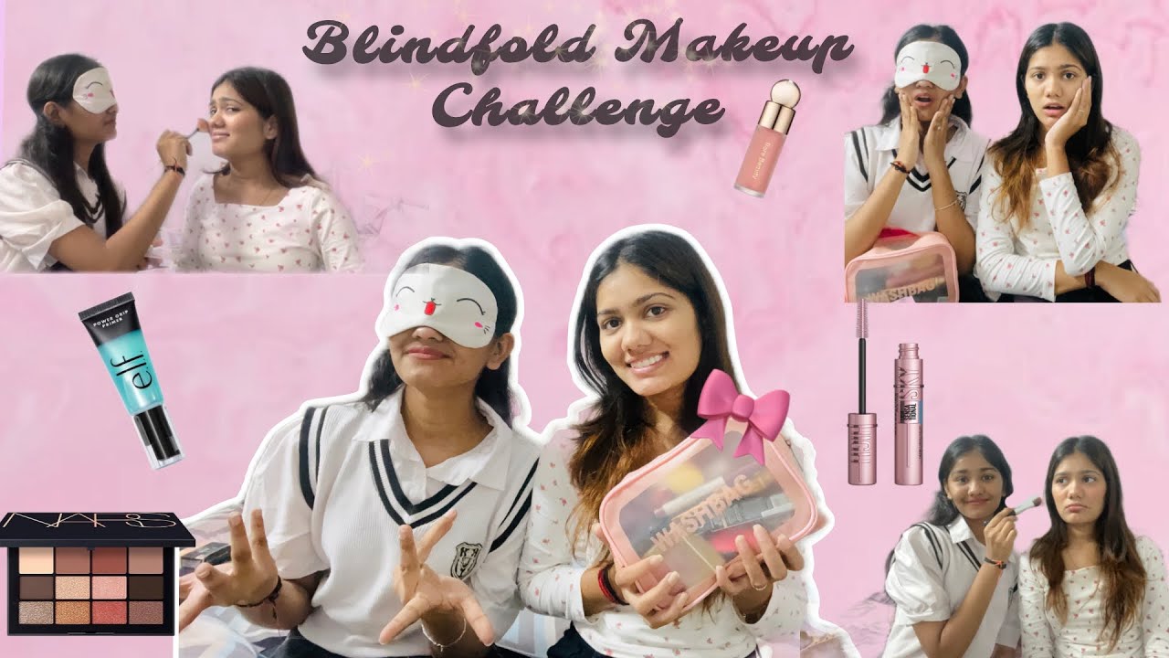 Blindfold makeup challenge 💄