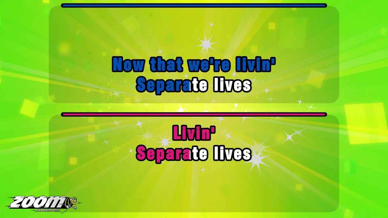 Phil Collins and Marilyn Martin - Separate Lives - Karaoke Version from Zoom Karaoke