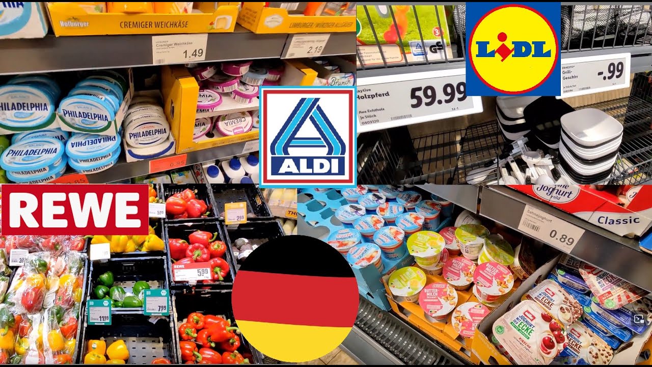 Shopping at Aldi, Lidl and Rewe in Germany 🇩🇪 | Coin Change Machine | Milka Wall [ENG SUBTITLES ON]