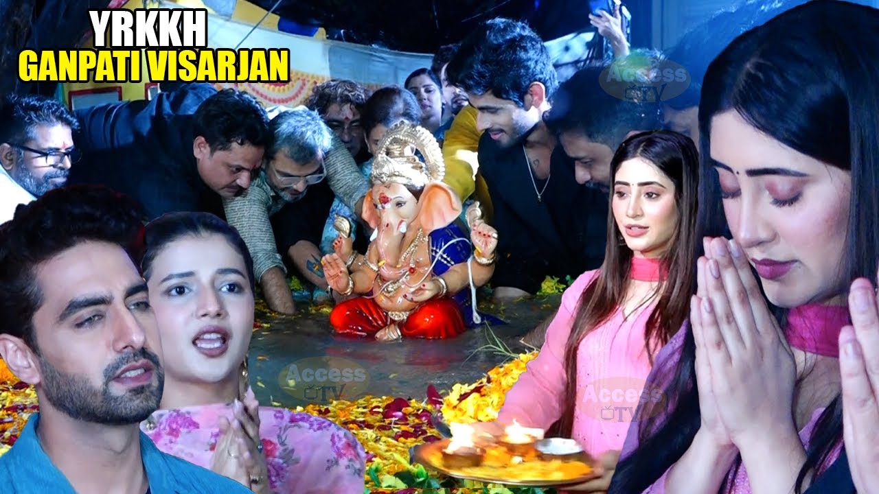 UNCUT | Yeh Rishta Kya Kehlata Hai Ganpati Visarjan 2025 | Shivangi Joshi, Samriddhi Shukla,Rohit