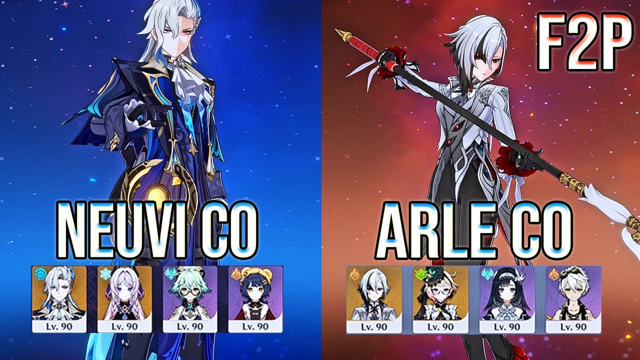 F2P Neuvillette C0 | Arlecchino C0 & Lan Yan C2 Spiral Abyss Floor 12 Genshin impact