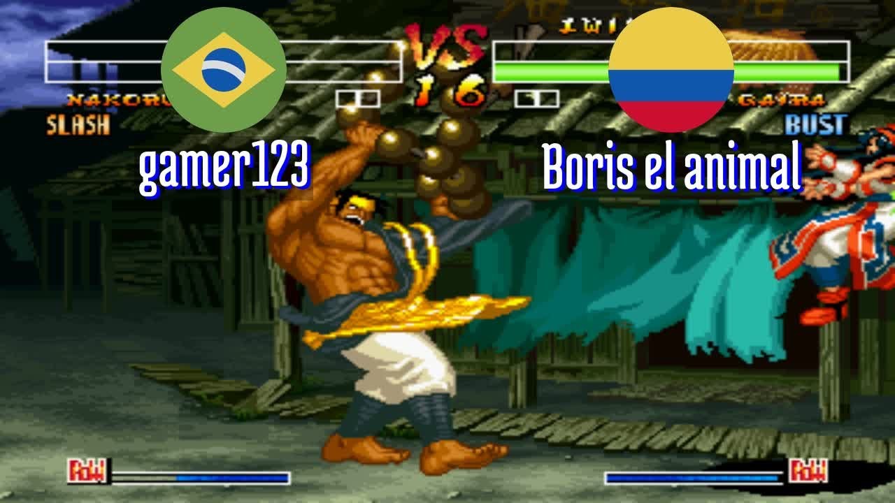 FT5 @samsho4: gamer123 (BR) vs Boris el animal (CO) [Samurai Shodown IV Fightcade] Feb 25