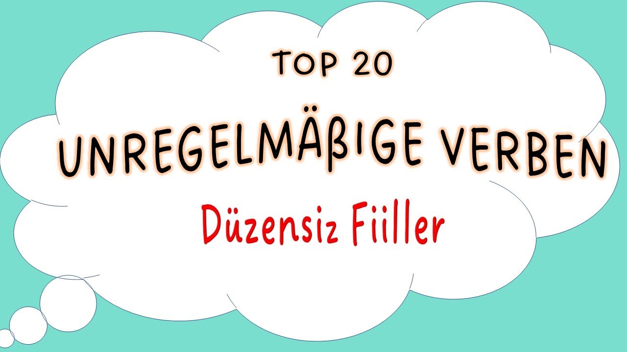20 Düzensiz Fiil