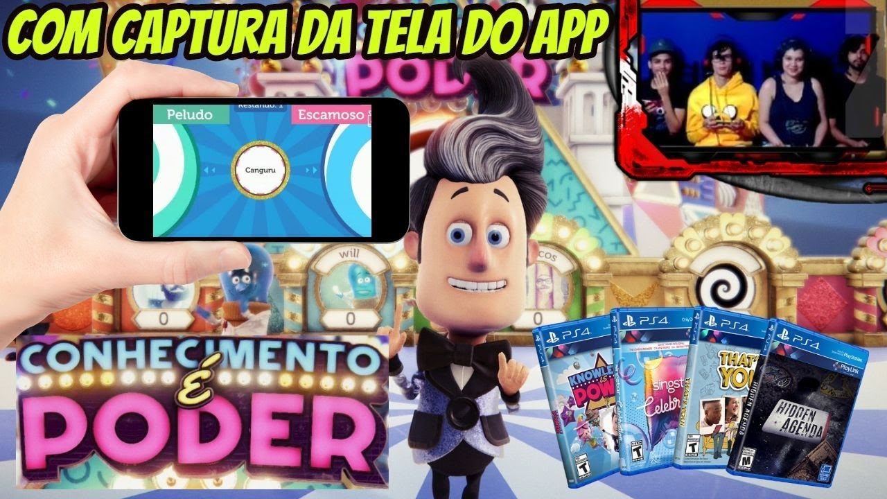 CONHECIMENTO É PODER: jogo para competir com amigos e a família App Android e IOS, Ps4Gameplay PT-BR
