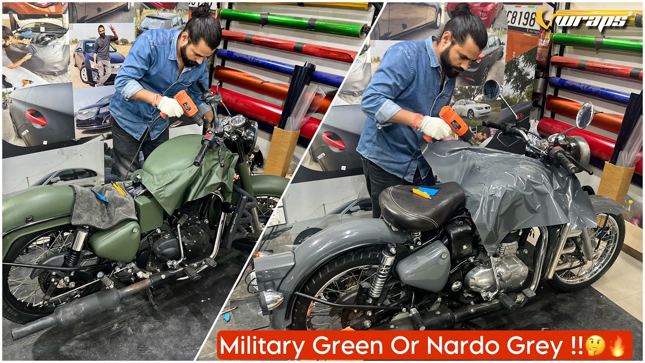 Мы обернули Classic в Gloss Nardo Grey и Bullet в Military Green вместе🔥@VwrapsSikar