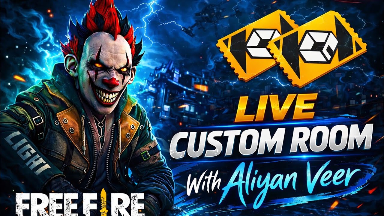 FREE FIRE LIVE CUSTOM ROOM WITH ALIYAN VEER | JOIN FAST BEFORE FULL 😱 #freefirelive #Livestreaming