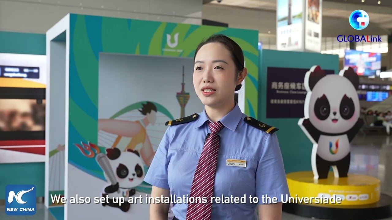 GLOBALink | Rail service in China's Chengdu gears up for Universiade