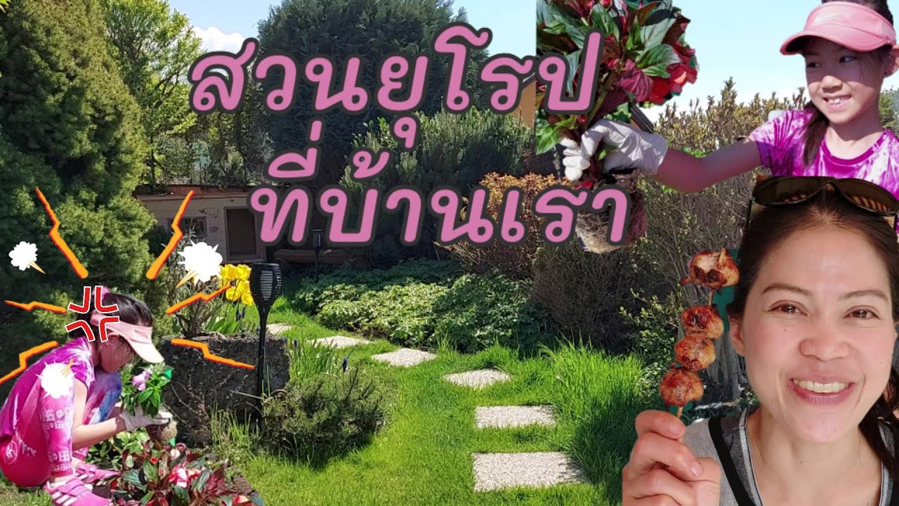 Ep#55 จัดสวนรับหน้าร้อน |สวนยุโรป| ตูดไก่ย่างรสเด็ด รวมมิตรปิ้งย่างไส้อั่ว แหนมอีสานก็มา