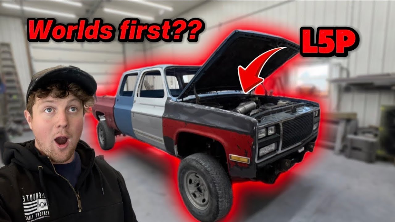 WORLDS FIRST L5P swapped square body!! (LML build episode 3!)