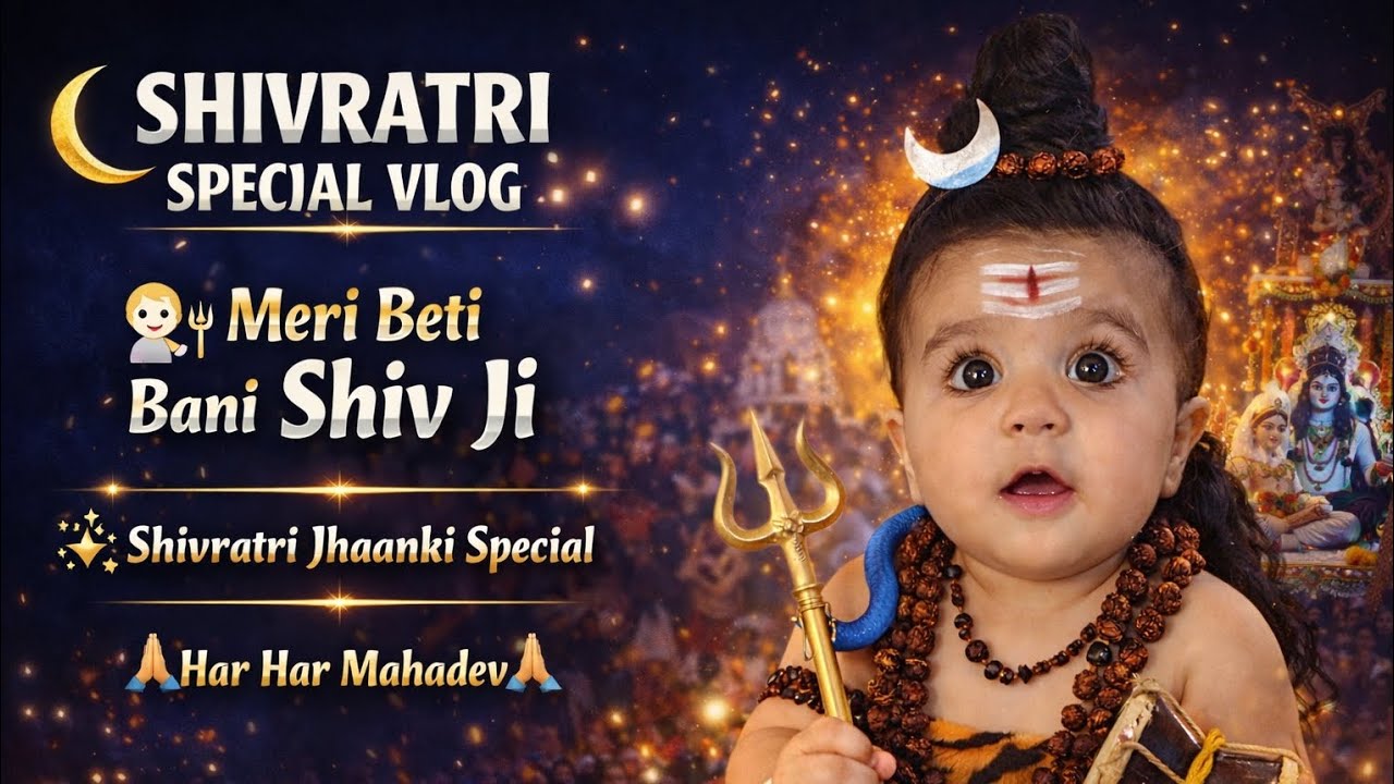 Shivratri Special Vlog | Betiyon Ke Saath Bhakti Aur Masti | Jagran Night 💙🔱